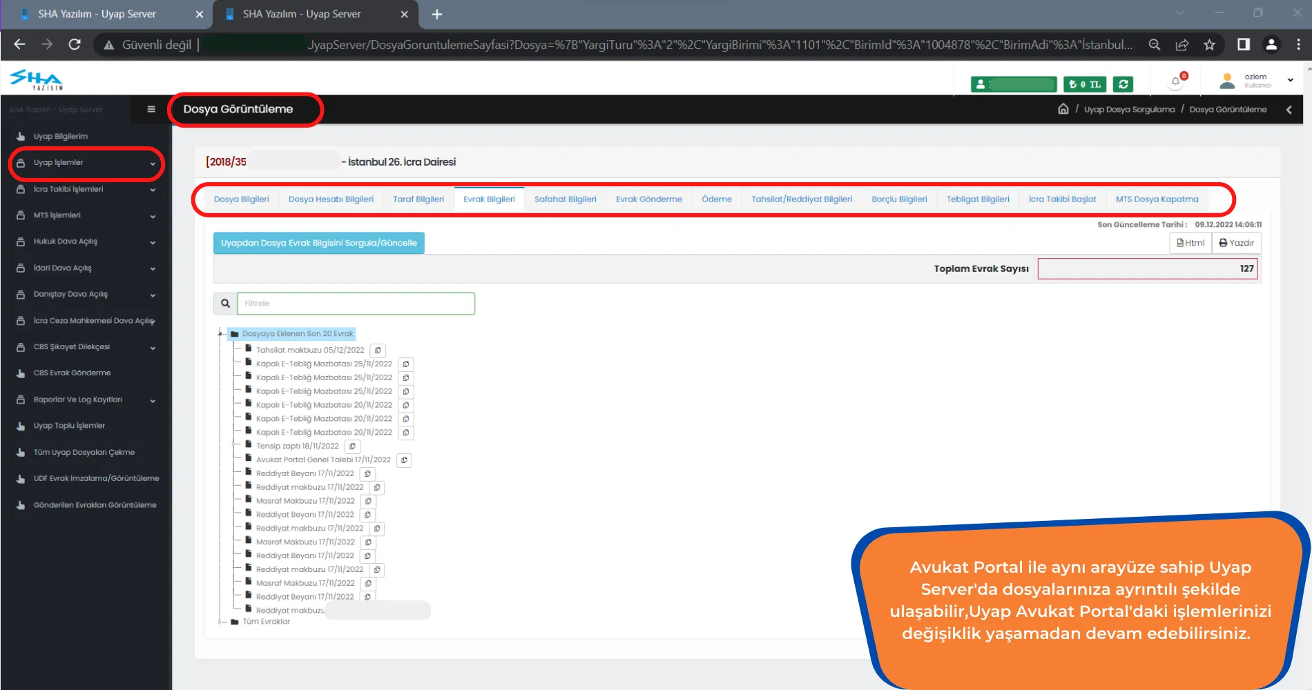 UYAP Avukat Portal Evrak Bilgisi Sorgulama