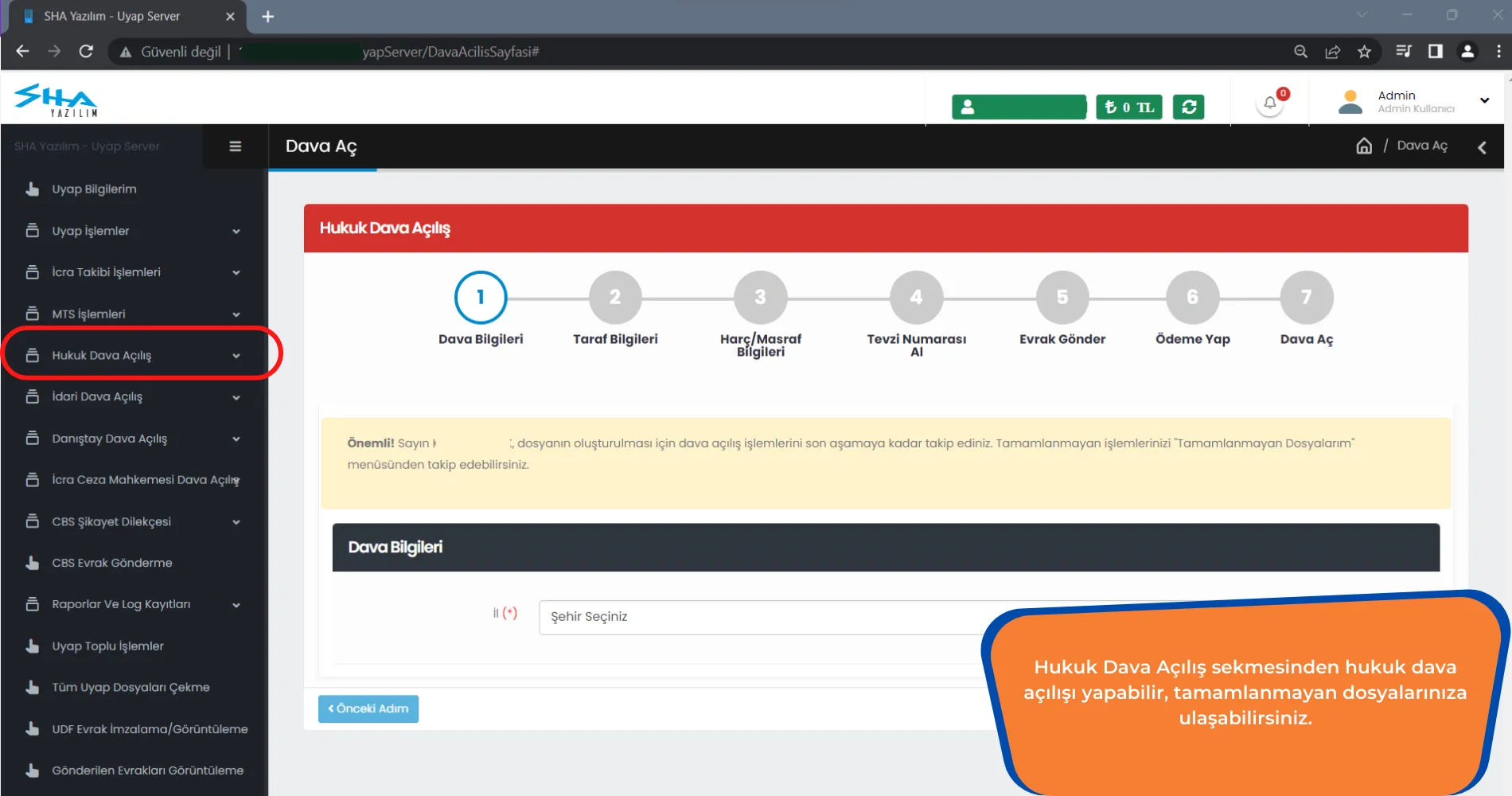 UYAP Server Kullanıcı Log ve Yetki Takibi