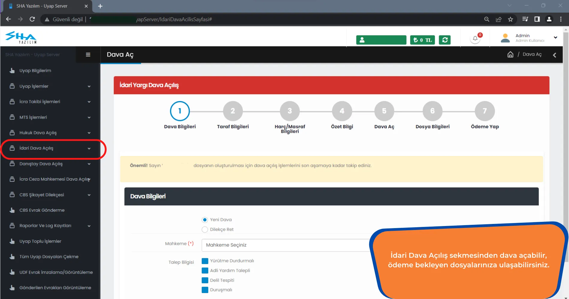 UYAP Avukat Portal MTS Takip İşlemleri