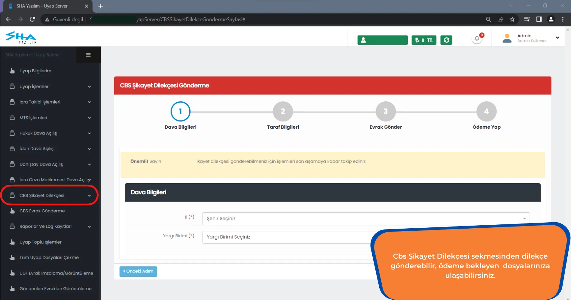 UYAP Avukat Portal Tahsilat Reddiyat Sorgulama