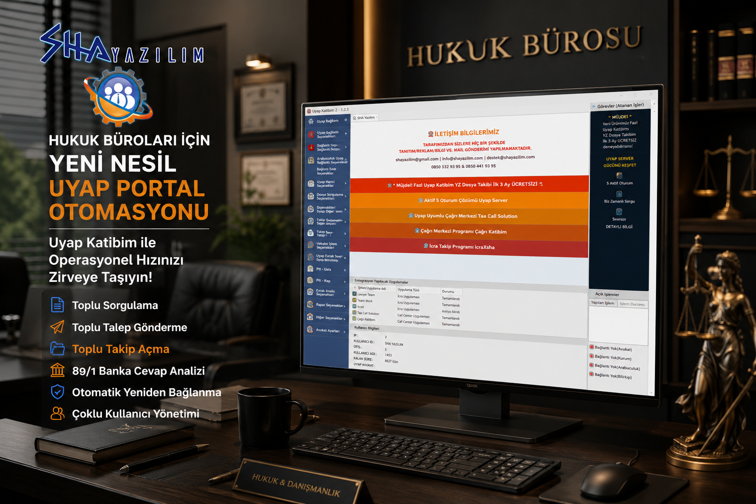 Uyap-Avukat-Portal-Toplu-Takip-Açma-Çözümü