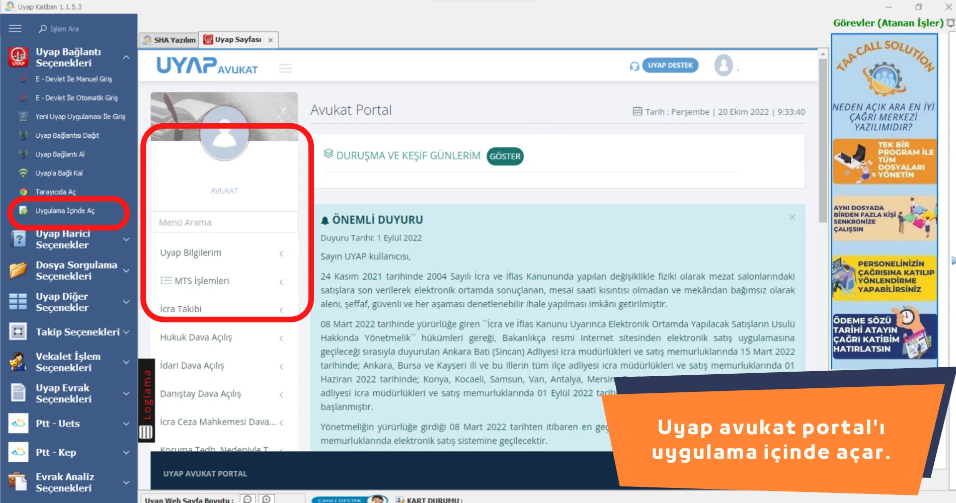 UYAP Katibim Toplu Sorgu Paneli 7