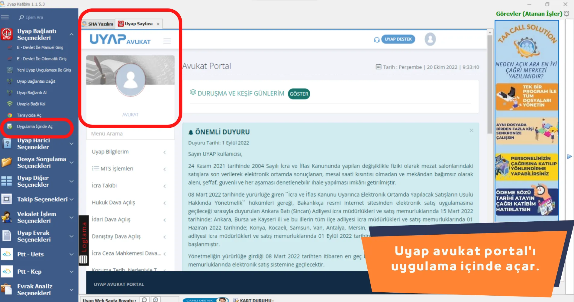 UYAP Katibim Toplu Sorgu Paneli 9